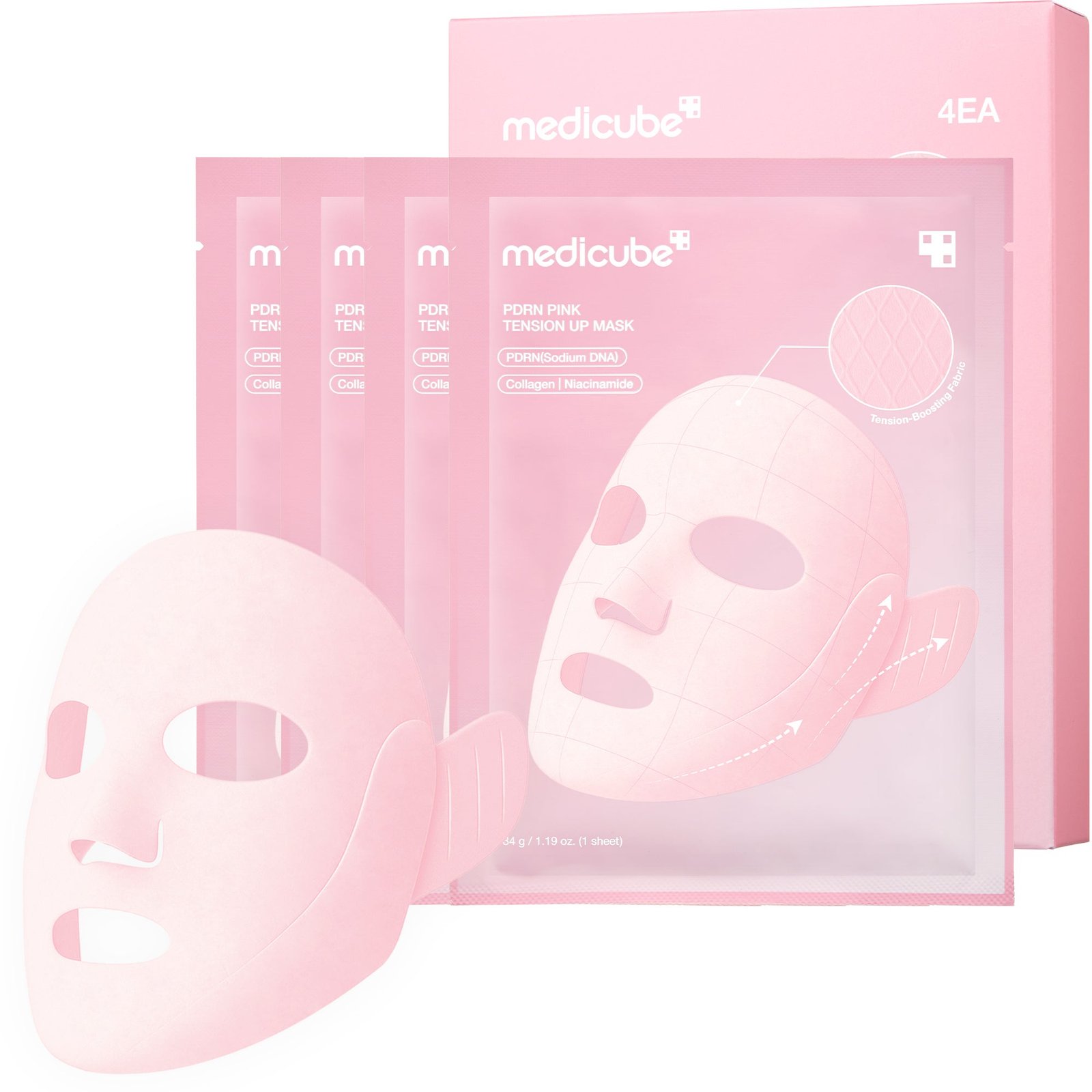 PDRN_00_9ee705bd-e892-4a47-83f4-0d581b412b00 PDRN Pink Tension Up Mask - Image 1