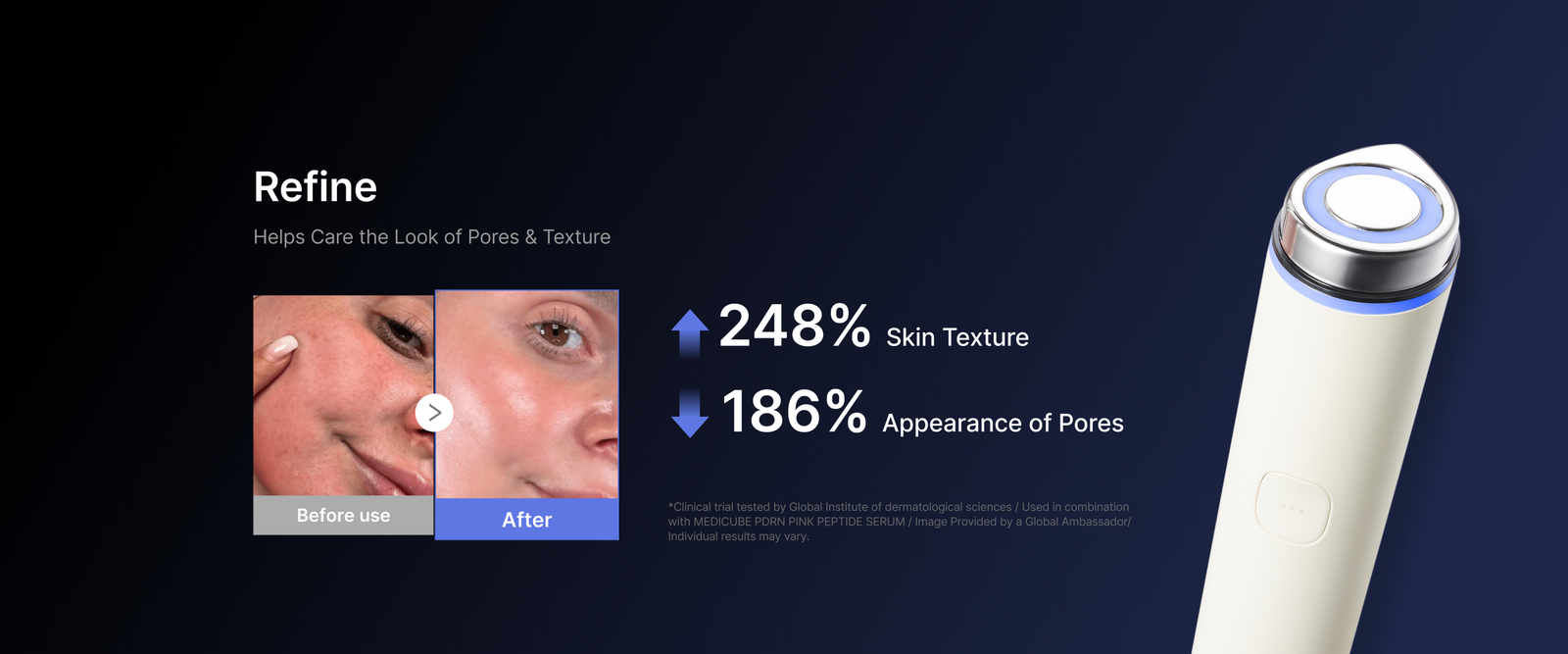 Helps Care the Look of Pores & Texture